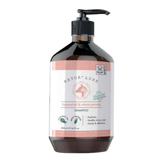 M-Pets Natur'luxe Coconut Oil And Wheat Protein Dog Shampoo