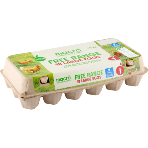 Macro Organic Free Range Size 7 18 Pack