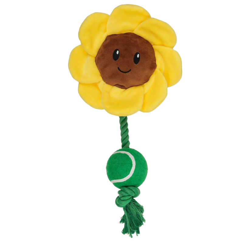 Lexi & Me Sunflower Rope & Ball Dog Toy