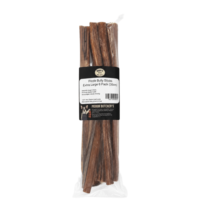 Digby's Dog Deli Extra Large Beef Pizzle Bully Sticks Dog Chews - 30cm