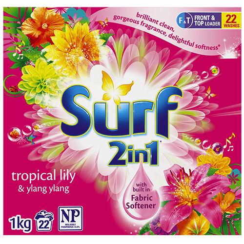 Front & Top Loader Tropical Lily 2 In 1 Powder