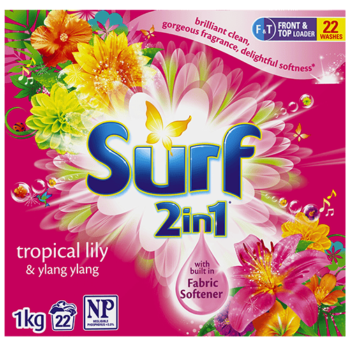 Front & Top Loader Tropical Lily 2 In 1 Powder