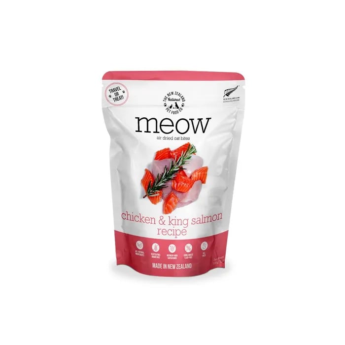 Meow Cat Treat Air Dried Chicken & Salmon 100g
