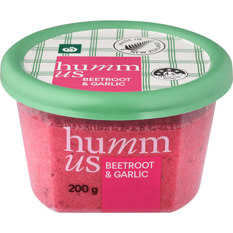 Woolworths Hummus Beetroot & Garlic