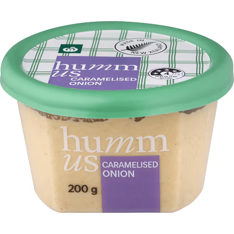 Woolworths Hummus Caramelised Onion