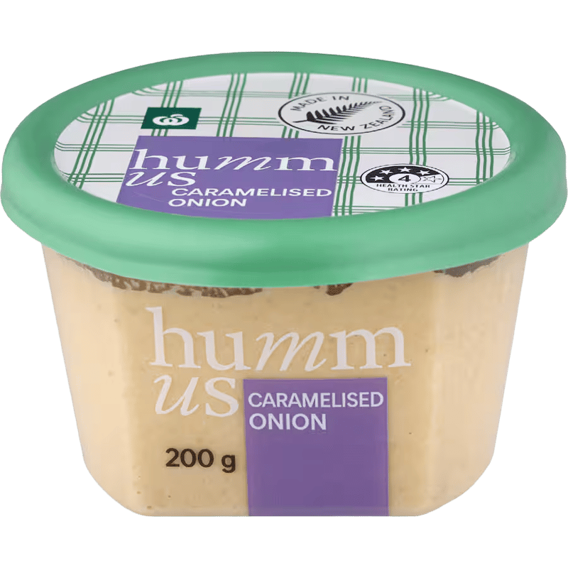 Woolworths Hummus Caramelised Onion
