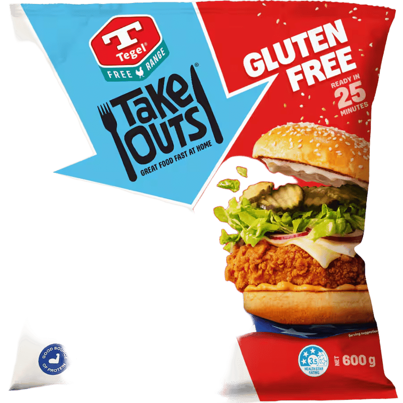 Tegel Take Outs Louisiana Burgers Gluten Free