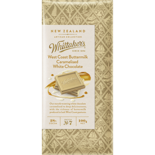 Whittaker's Chocolate Artisan Collection Caramel White Chocolate 100g