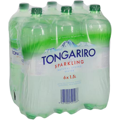 Tongariro Water Sparkling 1.5l 6 Pack