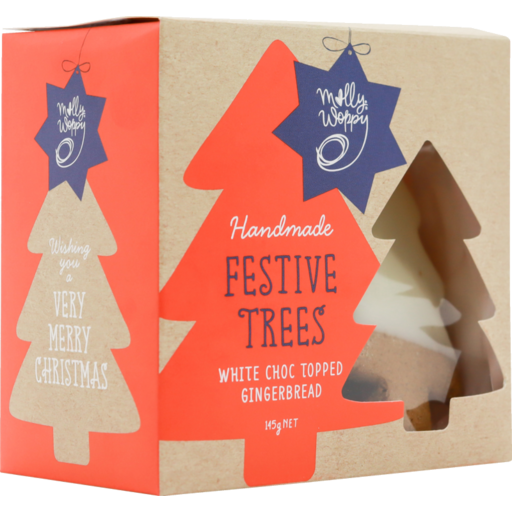 Molly Woppy Choc Top Christmas Gingerbread Tree 8 Pack