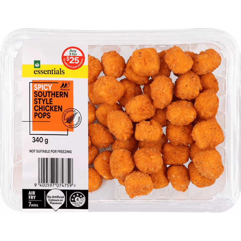 Woolworths Chicken Pops Spicy Southern Style
