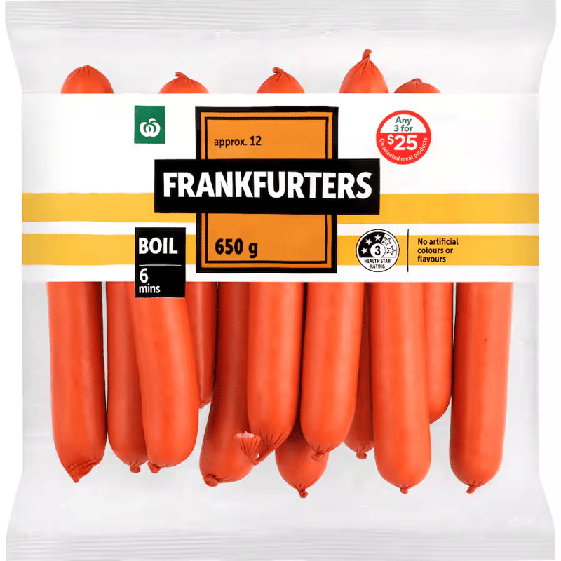 Woolworths Frankfurters
