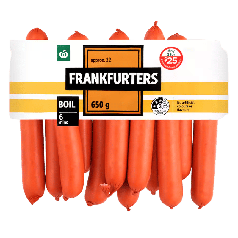 Woolworths Frankfurters