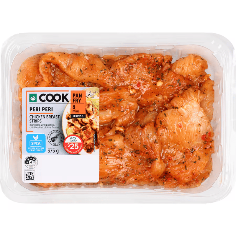 Woolworths Chicken Breast Strips Peri Peri
