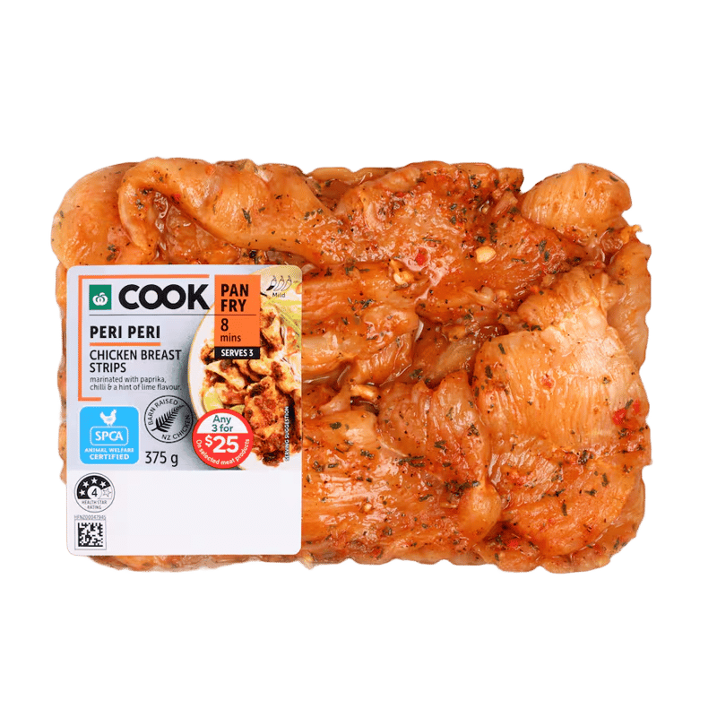 Woolworths Chicken Breast Strips Peri Peri