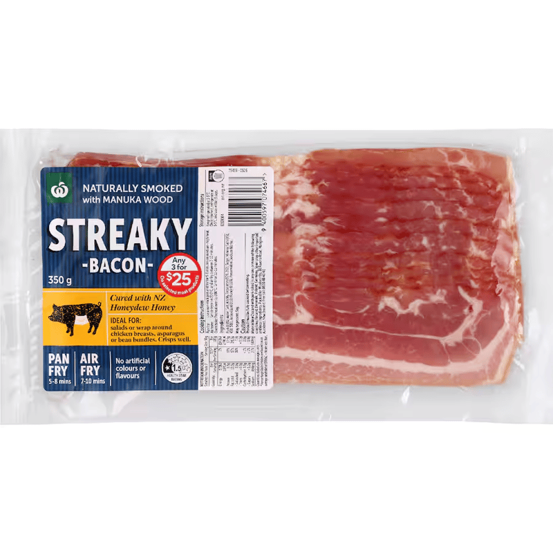 Woolworths Streaky Bacon