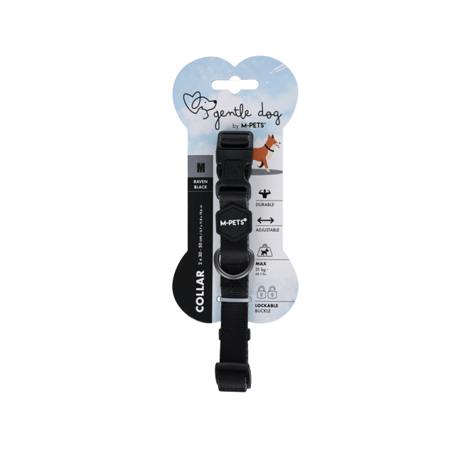 M-Pets Gentle Dog Collar - Medium, Black