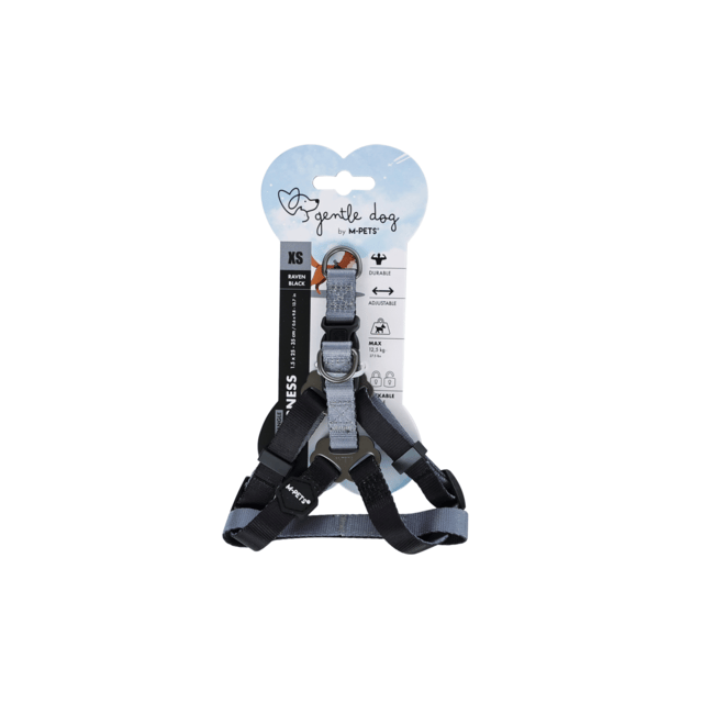 M-Pets Gentle Dog Triangle Dog Harness - Extra Small, Black