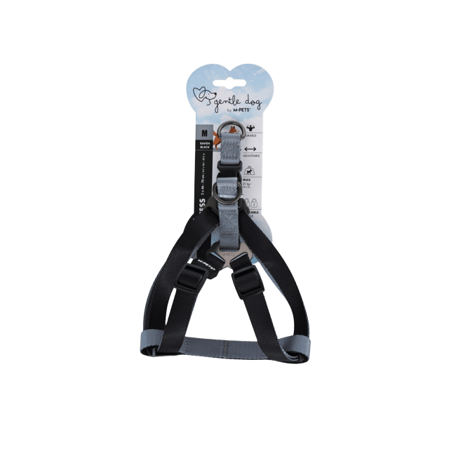 M-Pets Gentle Dog Triangle Dog Harness - Medium, Black
