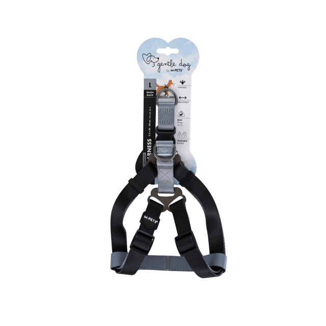 M-Pets Gentle Dog Triangle Dog Harness - Large, Black