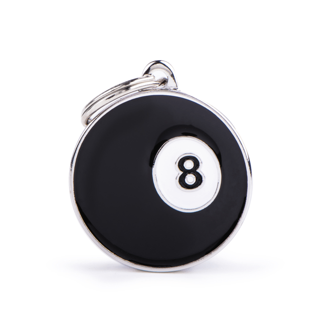 My Family Assorted Cat And Dog Charm Tags - Billiard , Large