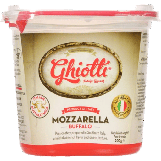 Ghiotti Semi Soft Cheese Buffalo Mozzarella 200g