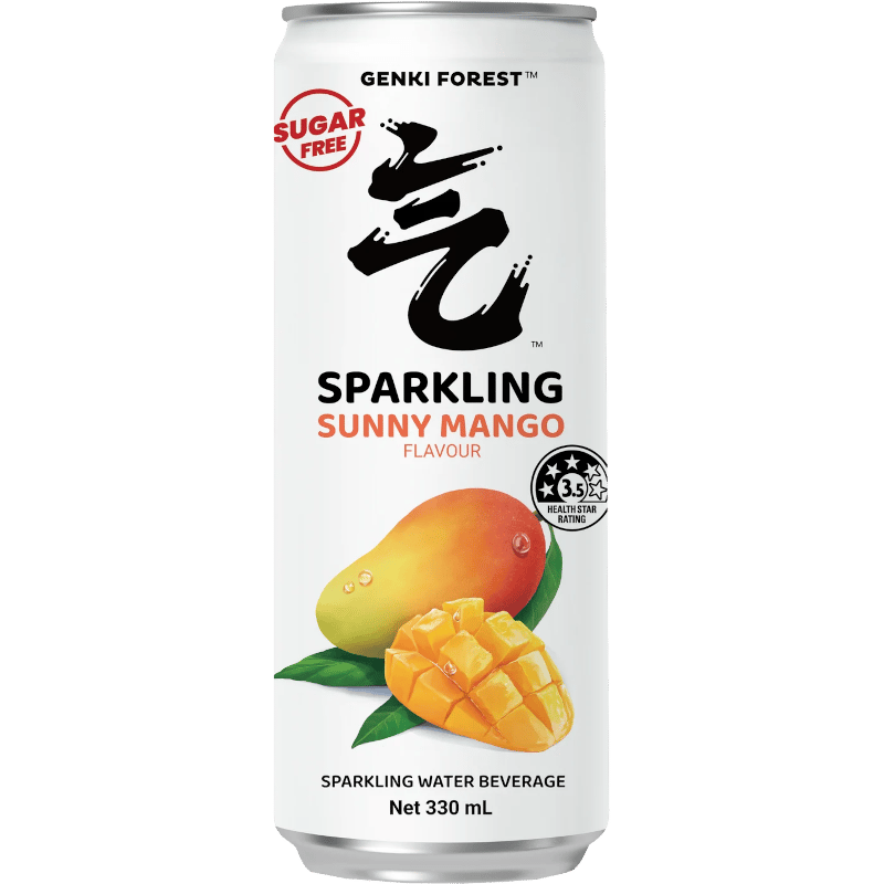 Sunny Mango Flavour Sparkling Water