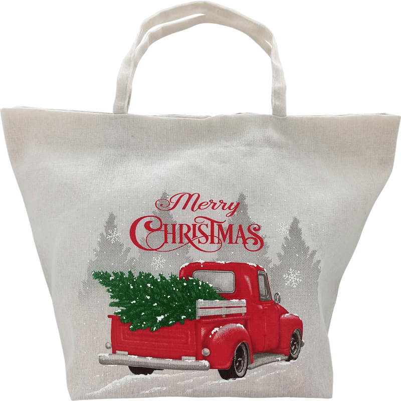 Oh What Fun Fabric Shopping Bag