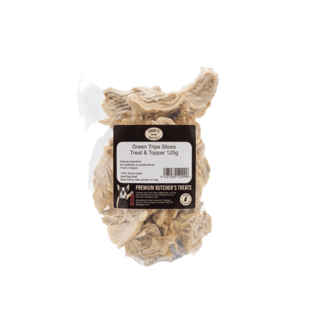 Digby's Dog Deli Beef Green Tripe Slices Dog Treat & Topper