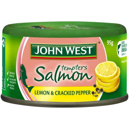 John West Salmon Tempters Lemon And Cracked Pepper 95gm