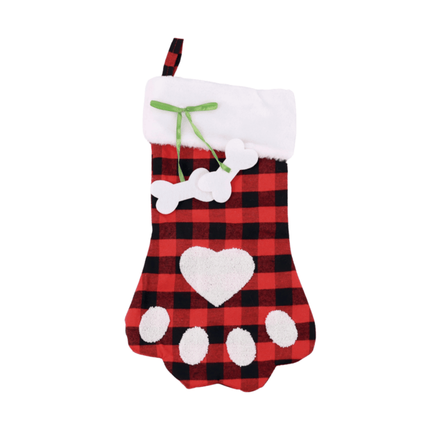 M-Pets Christmas Pawy PET Stocking For Cats And Dogs - 46X27cm