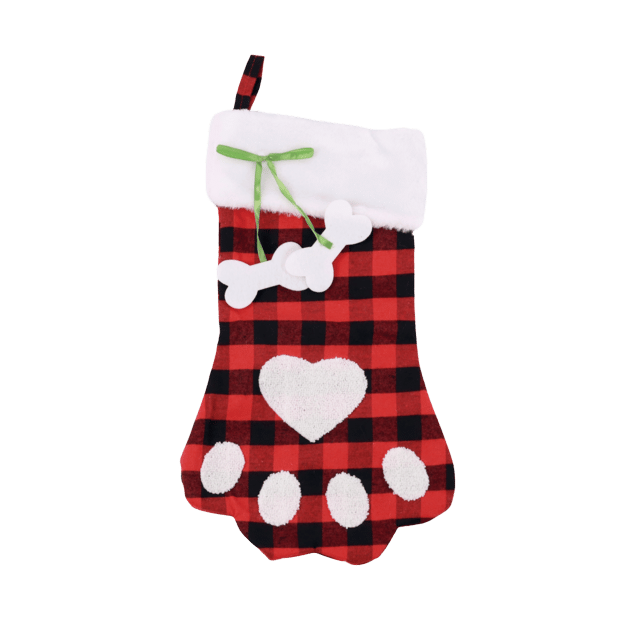 M-Pets Christmas Pawy PET Stocking For Cats And Dogs - 46X27cm