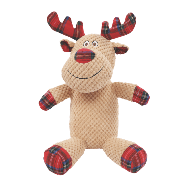 M-Pets Christmas Dasher The Reindeer Dog Plush Toy - Medium