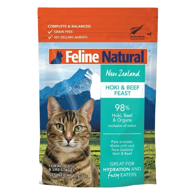 Feline Natural Hoki & Beef Pouch Wet Cat Food