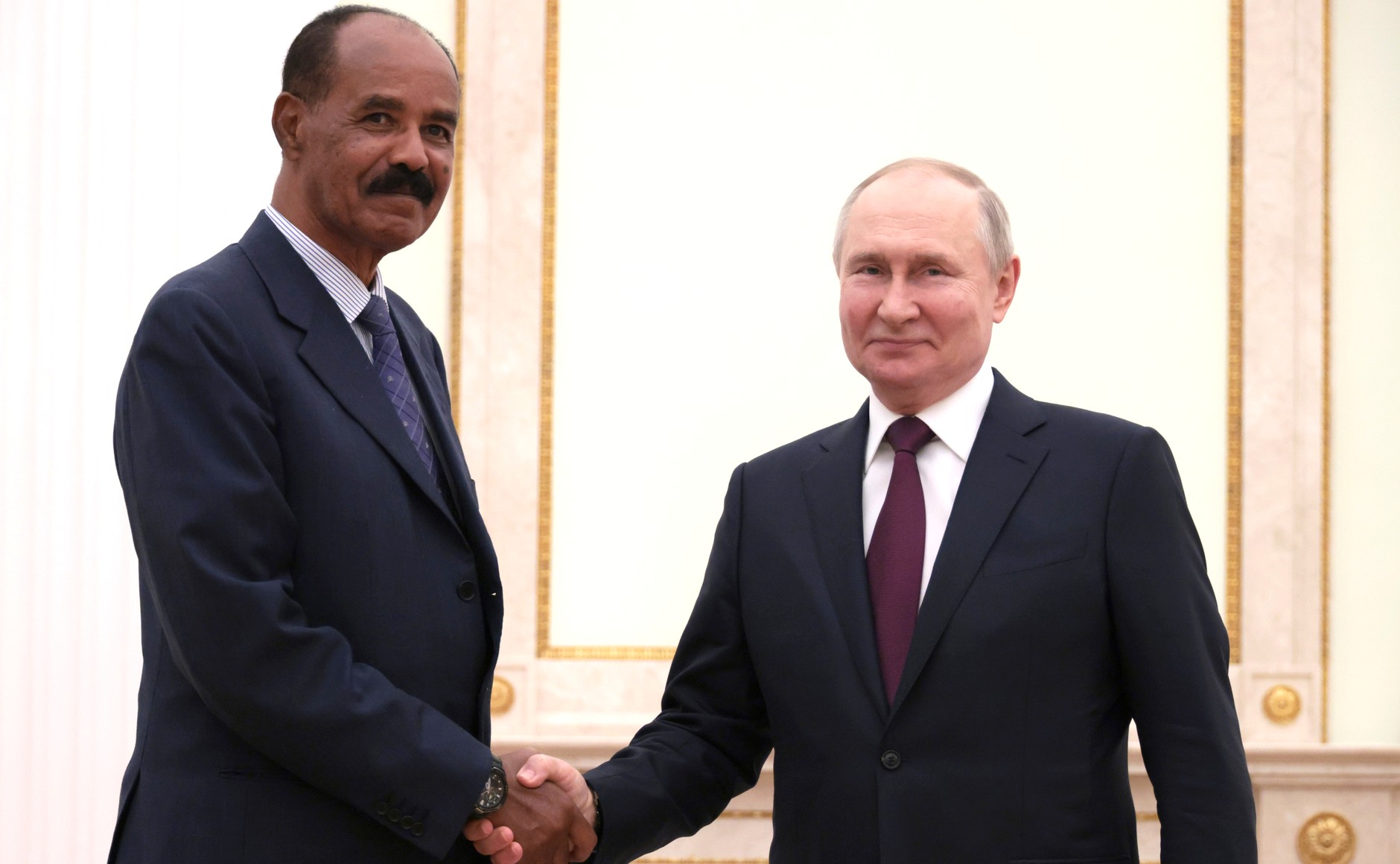 Vladimir Putin and Isaias Afwerki (2023-05-31)