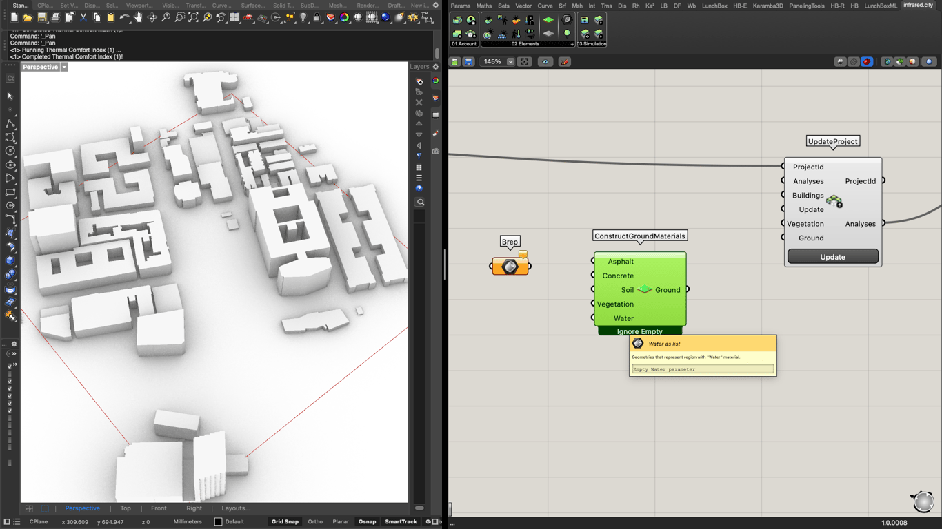 Construct Ground Materials component defining surface categories