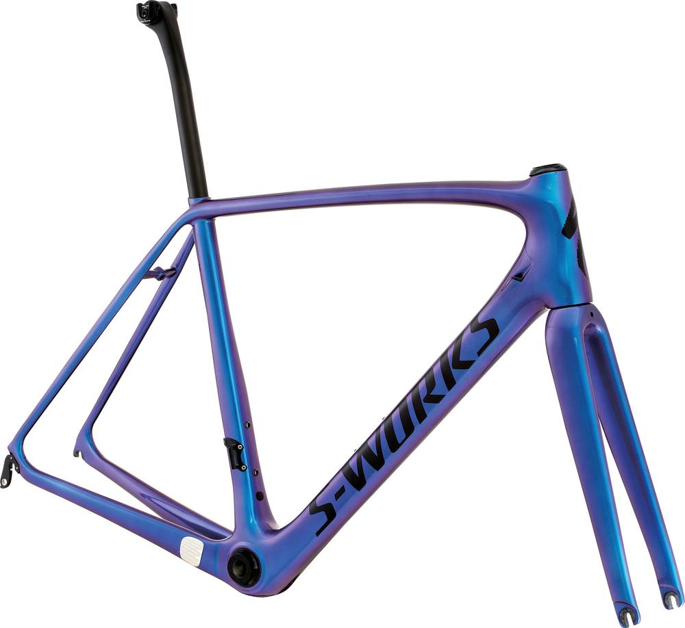 Cadre Vélo Route Specialized S-Works Tarmac SL6 2018, Blanc/orange, Taille 54, Occasion