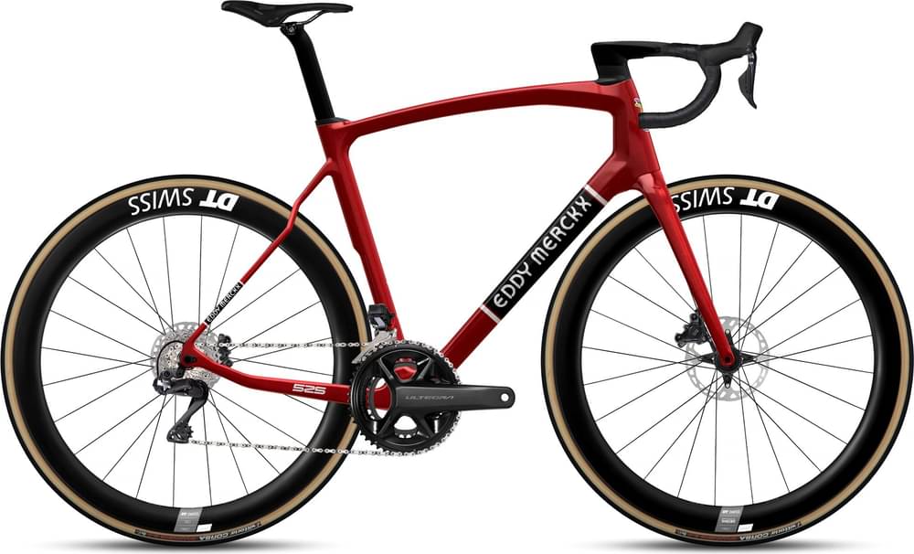 EDDY MERCKX 525 SHIMANO ULTEGRA DI2 2X12SP CANDY RED METALLIC