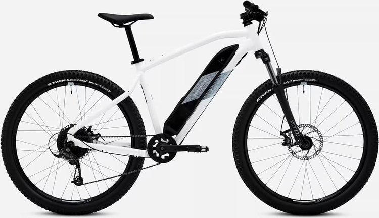 ROCKRIDER SEMI-RIGID ELECTRIC MOUNTAIN BIKE E-ST 100 Test
