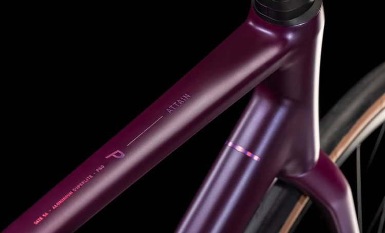 Cube Attain Pro nautica n prism 2026 - Vélo de course en aluminium | 56