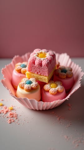 A Box of Assorted Brightly Colored Turkish Delight Mobile Preview