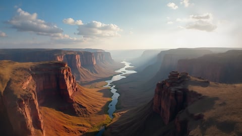 Fiery Canyon Layers Desktop Preview