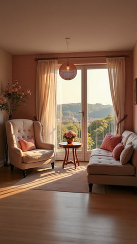 Charming Flower-Adorned Parisian Balcony Mobile Preview