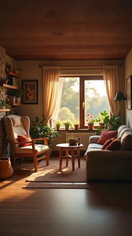 Charming Cafe on a Sunny European Street Mobile Preview