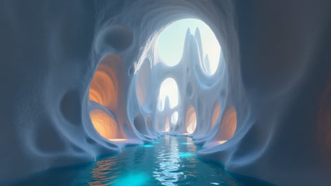 Luminous Crystal City Desktop Preview