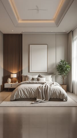 A Clean White Room with a Brightly Colored Modern Furniture Piece Mobile Preview