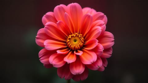 Bright Pink Dahlia Flower Close-Up Desktop Preview