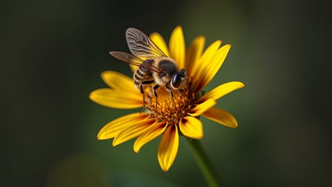 Butterfly’s Proboscis on a Flower: A Close-Up Desktop Preview