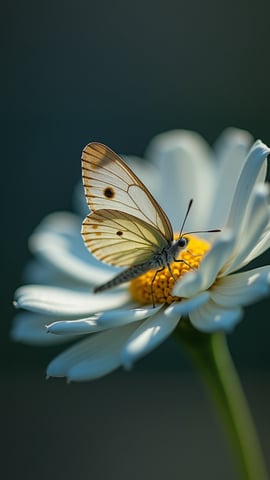 Iridescent Butterfly with Stained Glass Wings Mobile Preview