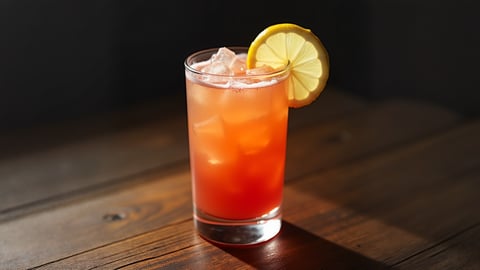 A Close-Up of a Colorful Layered Cocktail Desktop Preview